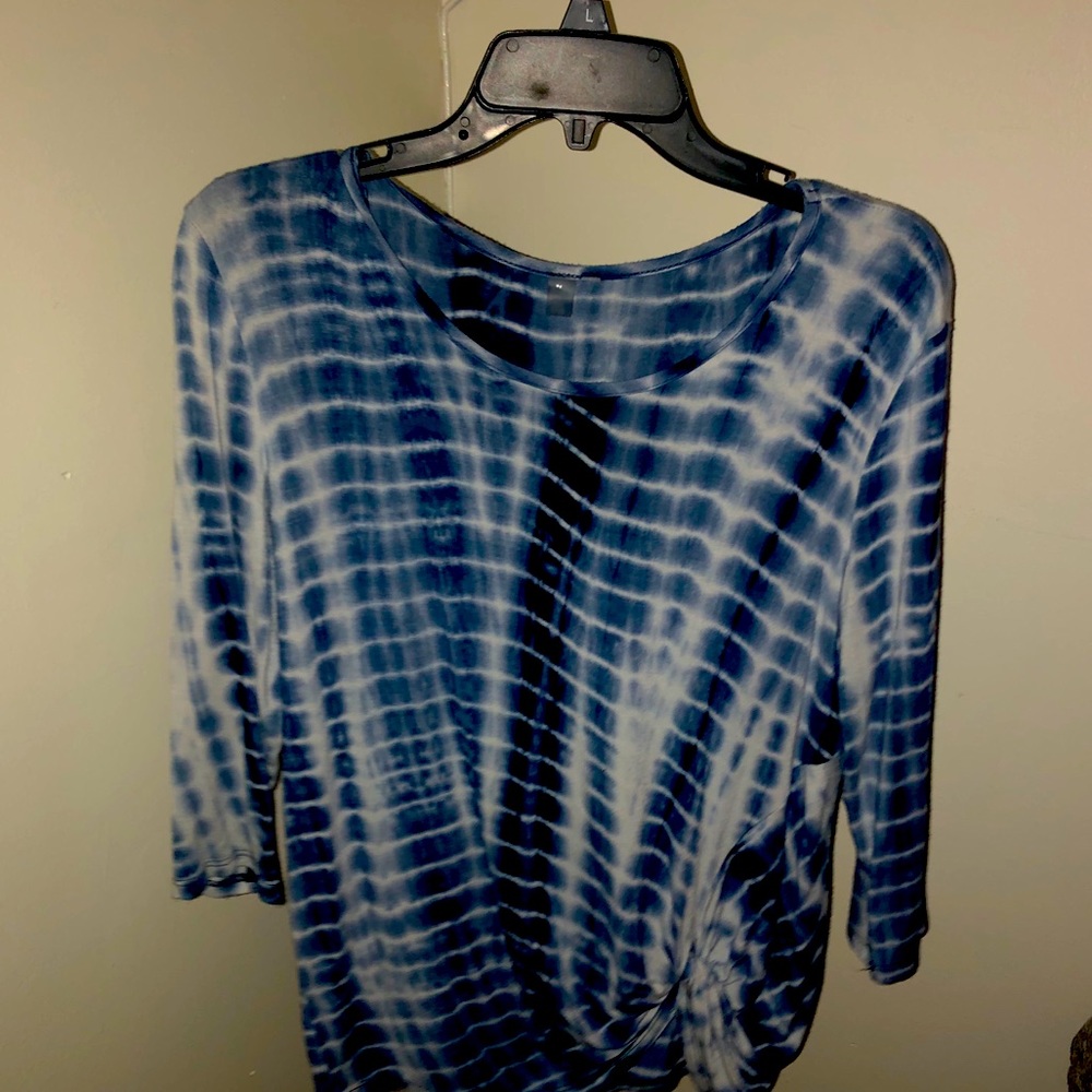 Blue tie dye shirt